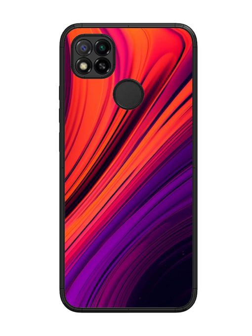 Crimson Curls Glossy Soft Edge Case for Xiaomi Redmi 9 Chachhi