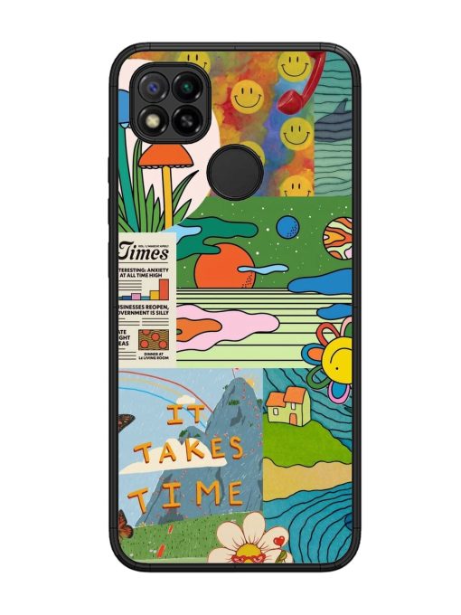 Groovy Vibes Glossy Soft Edge Case for Xiaomi Redmi 9 Chachhi