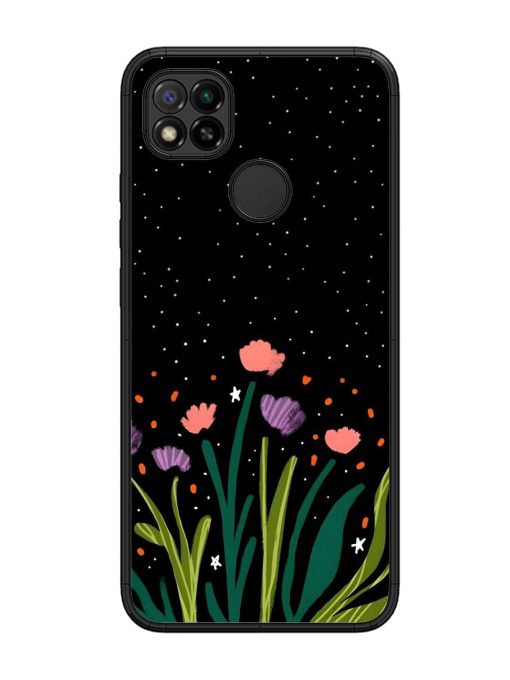 Midnight Bloom Glossy Soft Edge Case for Xiaomi Redmi 9 Chachhi