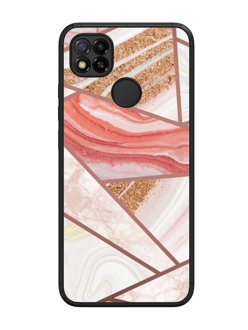 Rosy Mosaic Glossy Soft Edge Case for Xiaomi Redmi 9 Chachhi