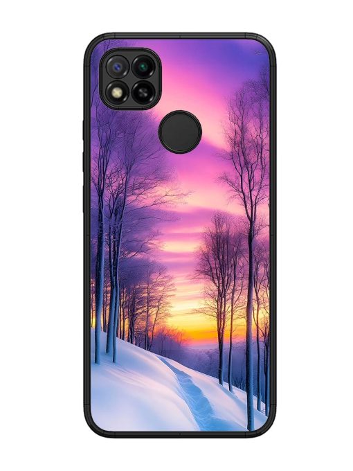 Winter'S Purple Haze Glossy Soft Edge Case for Xiaomi Redmi 9 Chachhi