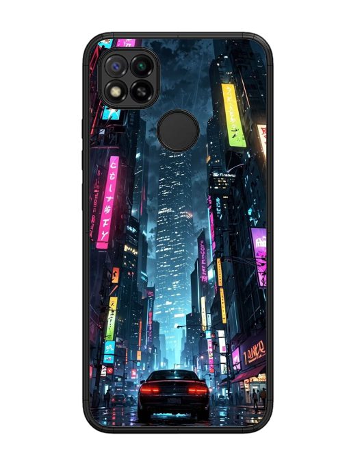 Neon Nightscape Glossy Soft Edge Case for Xiaomi Redmi 9 Chachhi