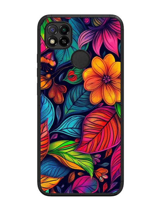 Rainbow Of Blooms Glossy Soft Edge Case for Xiaomi Redmi 9 Chachhi