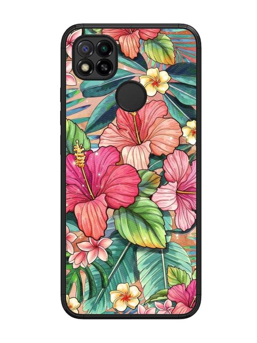 Tropical Tapestry Glossy Soft Edge Case for Xiaomi Redmi 9 Chachhi