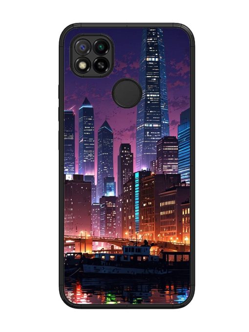 Neon Nightscape Glossy Soft Edge Case for Xiaomi Redmi 9