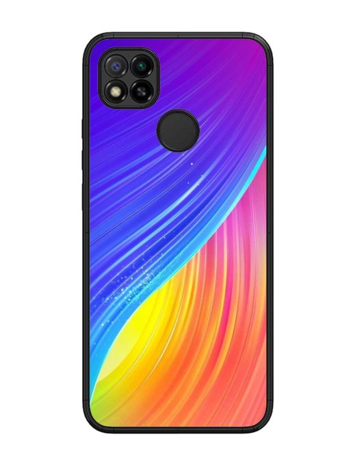 Neon Swirl Glossy Soft Edge Case for Xiaomi Redmi 9 Chachhi