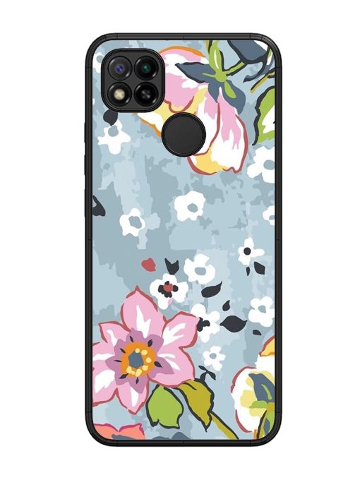 Floral Fantasy Glossy Soft Edge Case for Xiaomi Redmi 9 Chachhi