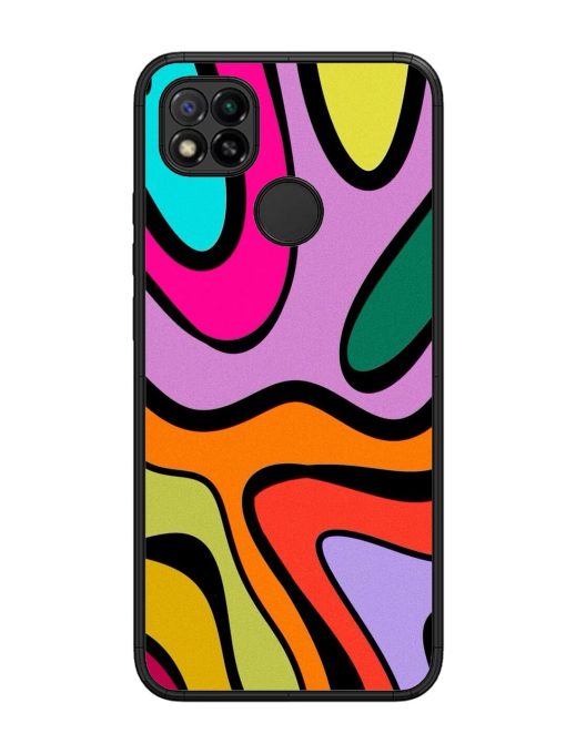 Groovy Swirls Glossy Soft Edge Case for Xiaomi Redmi 9 Chachhi