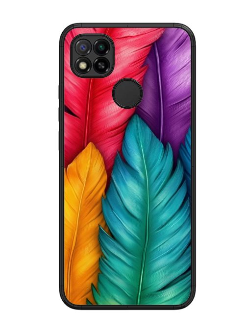 Rainbow Feathers Glossy Soft Edge Case for Xiaomi Redmi 9 Chachhi