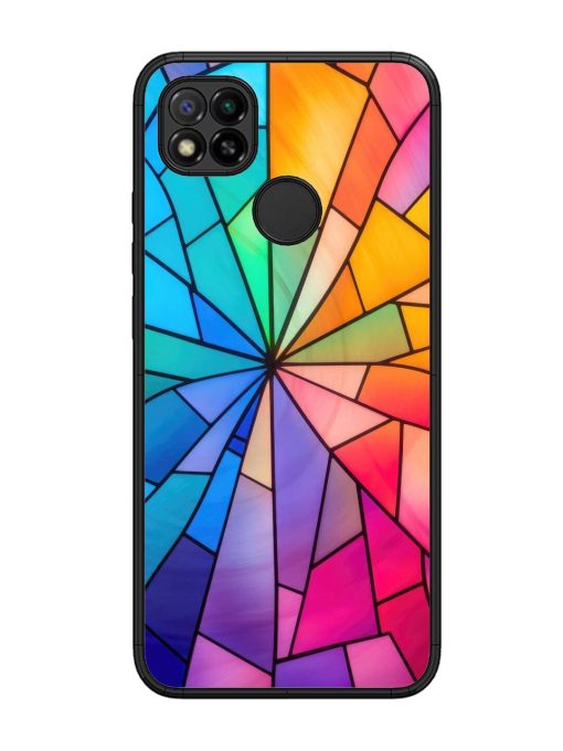 Stained Glass Kaleidoscope Of Colors Glossy Soft Edge Case for Xiaomi Redmi 9 Chachhi