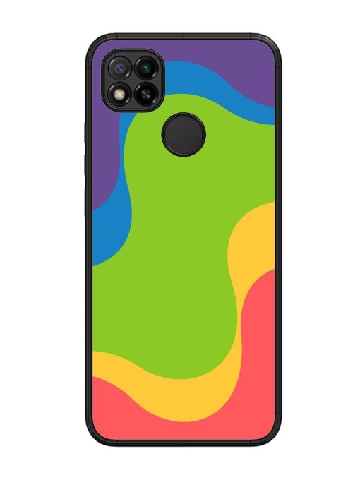 Wavy Rainbow Wonderland Glossy Soft Edge Case for Xiaomi Redmi 9 Chachhi