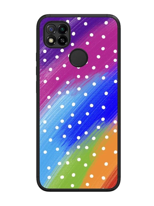 Rainbow Polka Dot Dream Glossy Soft Edge Case for Xiaomi Redmi 9 Chachhi