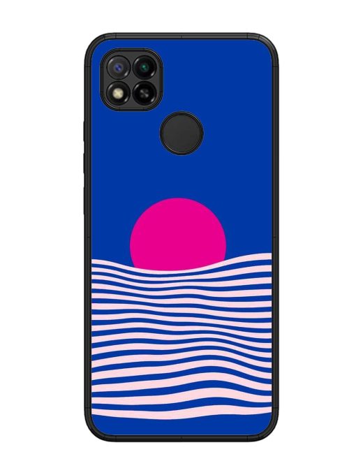 Pink Sunset Over Blue Waves Glossy Soft Edge Case for Xiaomi Redmi 9 Chachhi