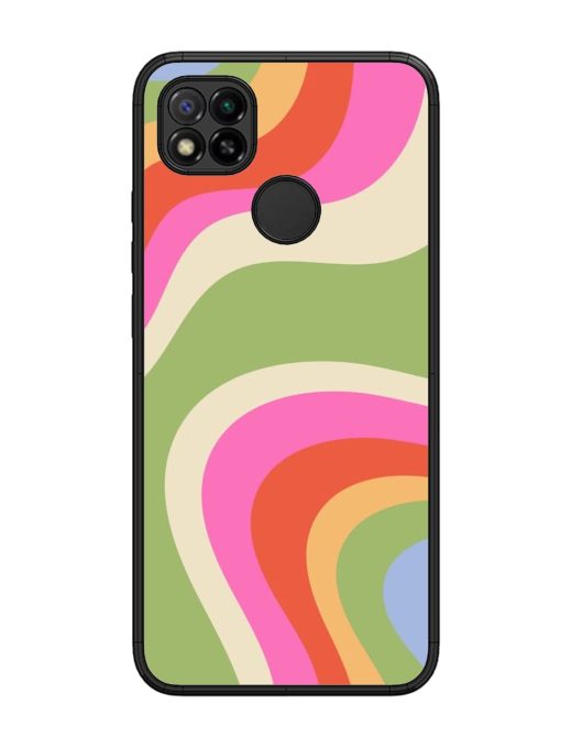 Wavy Rainbow Wonderland Glossy Soft Edge Case for Xiaomi Redmi 9 Chachhi