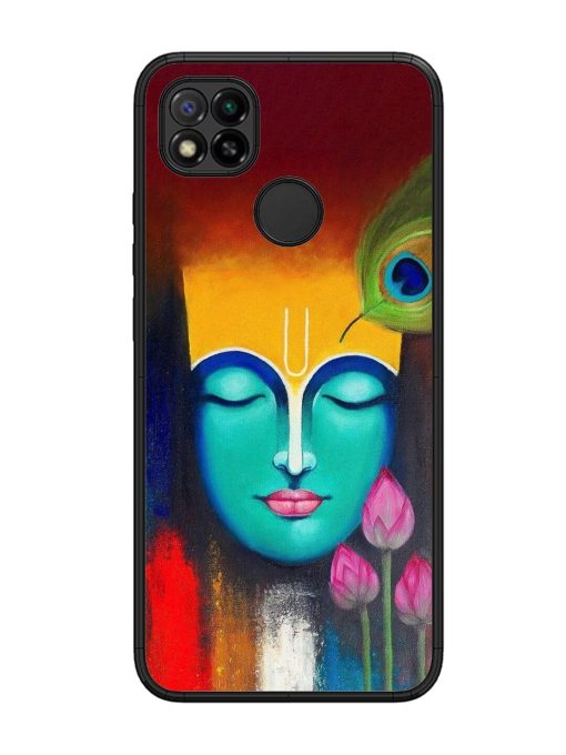 Divine Tranquility: The Face Of Krishna Glossy Soft Edge Case for Xiaomi Redmi 9 Chachhi