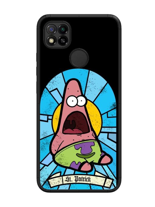 St. Patrick'S Day Stained Glass Patrick Star Glossy Soft Edge Case for Xiaomi Redmi 9 Chachhi