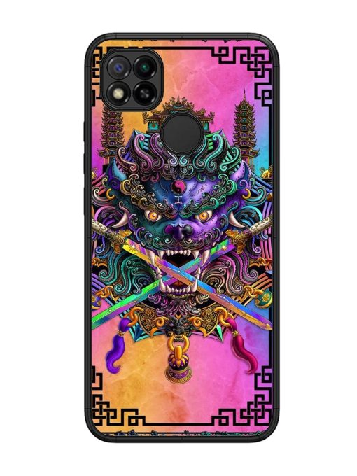 Psychedelic Fu Dog Tapestry Glossy Soft Edge Case for Xiaomi Redmi 9 Chachhi