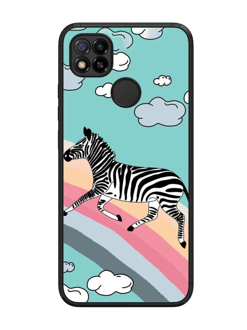 Zebra On A Rainbow Glossy Soft Edge Case for Xiaomi Redmi 9 Chachhi