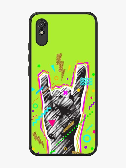 Neon Rock Glossy Soft Edge Case for Xiaomi Redmi 9A Chachhi