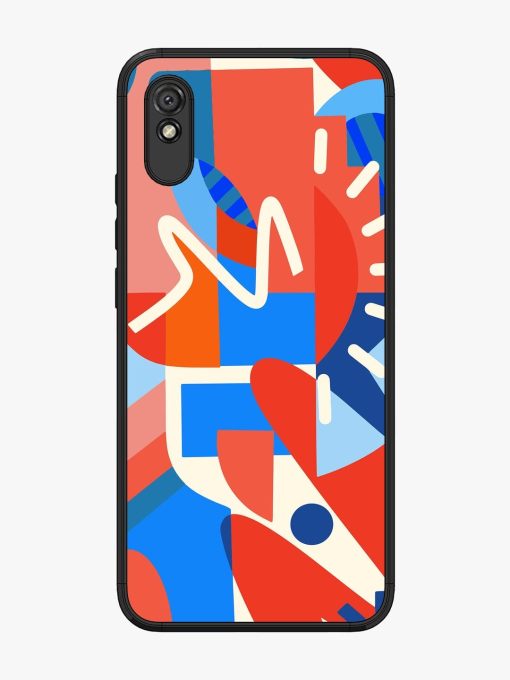 Abstract Harmony Glossy Soft Edge Case for Xiaomi Redmi 9A Chachhi