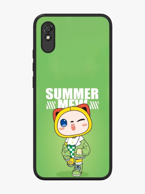 Purrfect Summer Glossy Soft Edge Case for Xiaomi Redmi 9A Chachhi