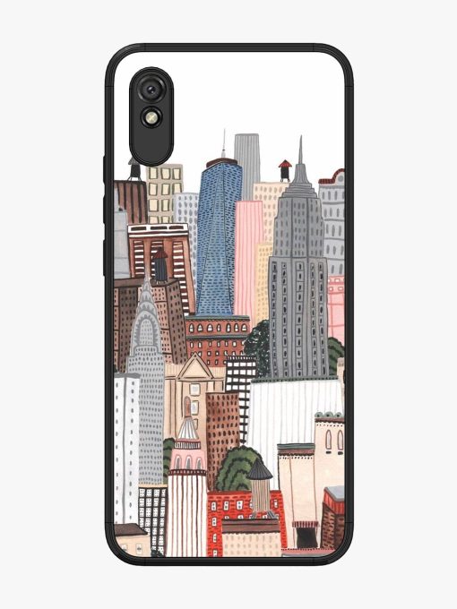 Cityscape Dreams Glossy Soft Edge Case for Xiaomi Redmi 9A Chachhi