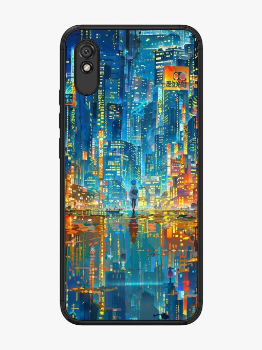 Neon Metropolis Glossy Soft Edge Case for Xiaomi Redmi 9A Chachhi