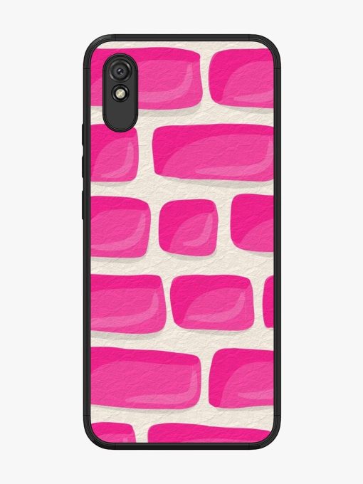 Pink Brick Wall Glossy Soft Edge Case for Xiaomi Redmi 9A Chachhi