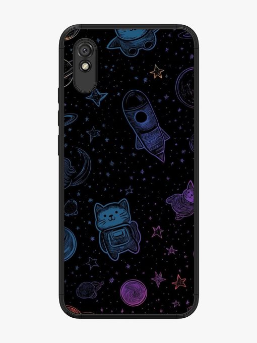 Cosmic Cat Chaos Glossy Soft Edge Case for Xiaomi Redmi 9A Chachhi