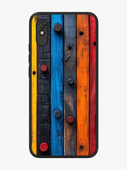 Rainbow Plank Glossy Soft Edge Case for Xiaomi Redmi 9A Chachhi