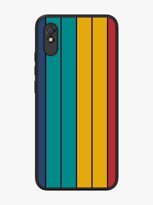 Retro Stripes Glossy Soft Edge Case for Xiaomi Redmi 9A Chachhi