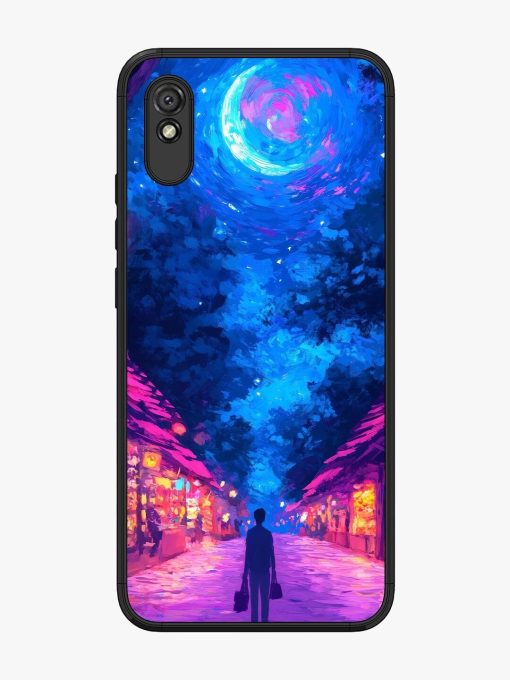 Neon Nightscape Glossy Soft Edge Case for Xiaomi Redmi 9A Chachhi