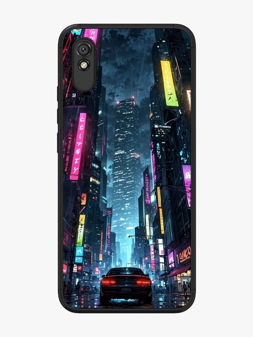 Neon Nightscape Glossy Soft Edge Case for Xiaomi Redmi 9A Chachhi