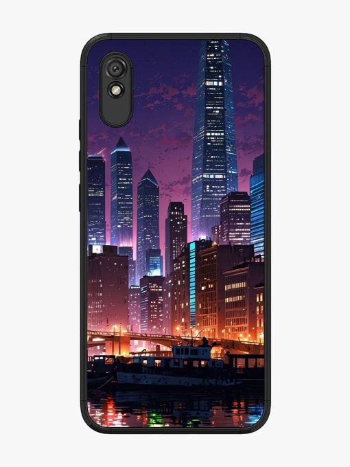 Neon Nightscape Glossy Soft Edge Case for Xiaomi Redmi 9A Chachhi