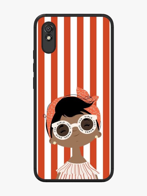 Girls Just Wanna Have Fun Glossy Soft Edge Case for Xiaomi Redmi 9A Chachhi