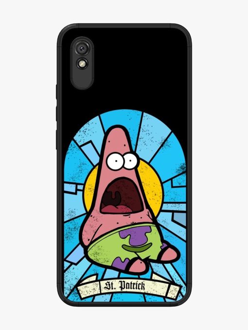 St. Patrick'S Day Stained Glass Patrick Star Glossy Soft Edge Case for Xiaomi Redmi 9A Chachhi