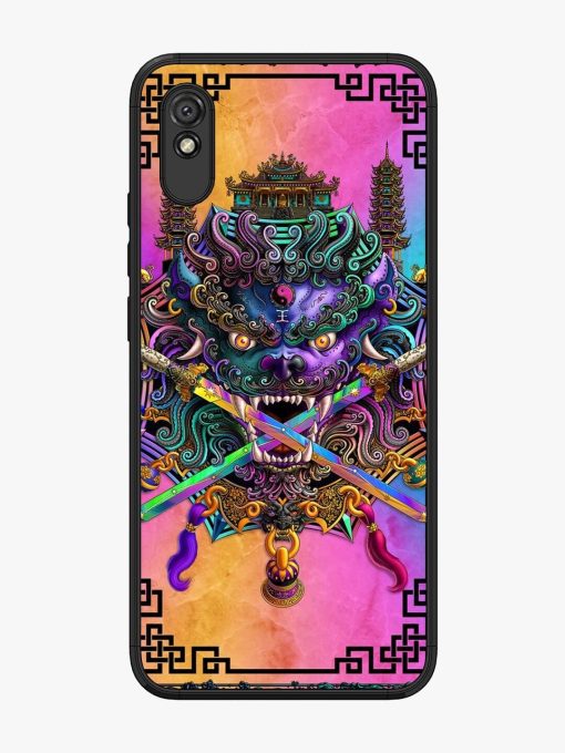 Psychedelic Fu Dog Tapestry Glossy Soft Edge Case for Xiaomi Redmi 9A Chachhi