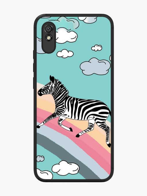 Zebra On A Rainbow Glossy Soft Edge Case for Xiaomi Redmi 9A Chachhi