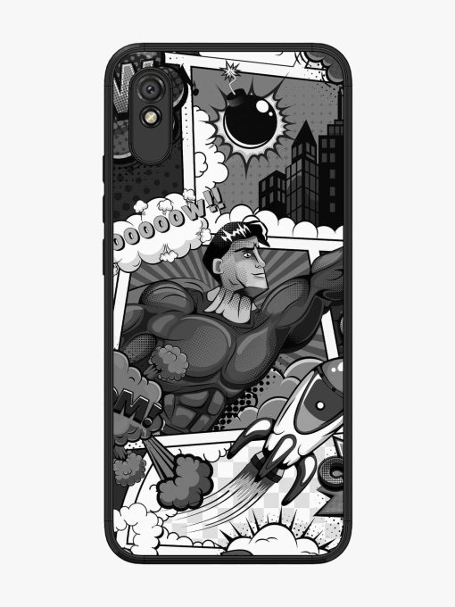 Comic Book Chaos Glossy Soft Edge Case for Xiaomi Redmi 9A Chachhi