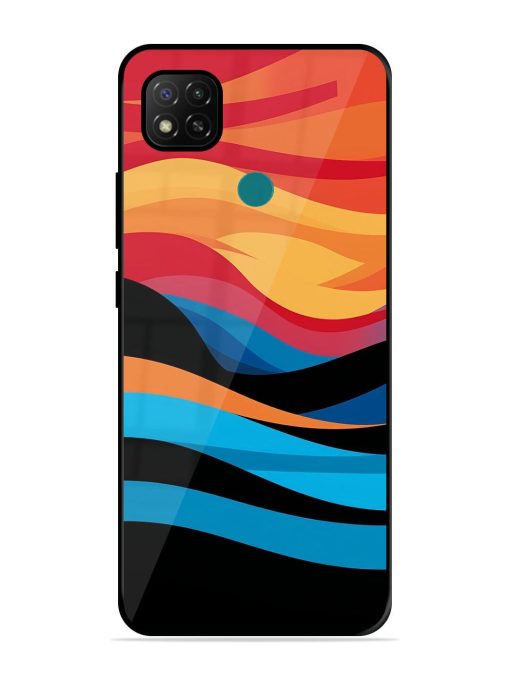 Blazing Currents Glossy Soft Edge Case for Xiaomi Redmi 9 Activ Chachhi