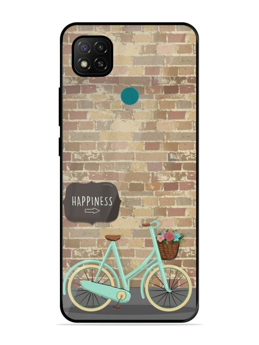 Pedaling Towards Happiness Glossy Soft Edge Case for Xiaomi Redmi 9 Activ Chachhi