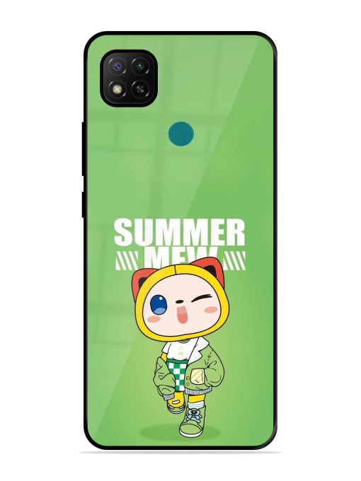 Purrfect Summer Glossy Soft Edge Case for Xiaomi Redmi 9 Activ Chachhi