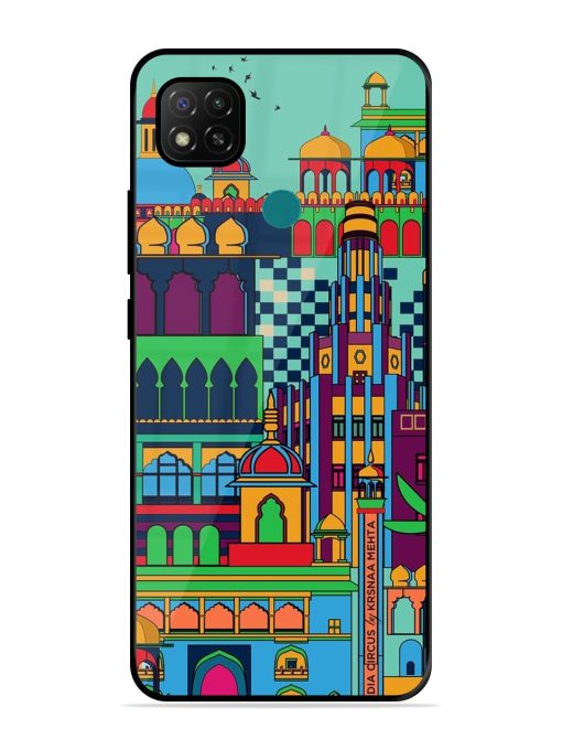 Indian Tapestry Glossy Soft Edge Case for Xiaomi Redmi 9 Activ Chachhi