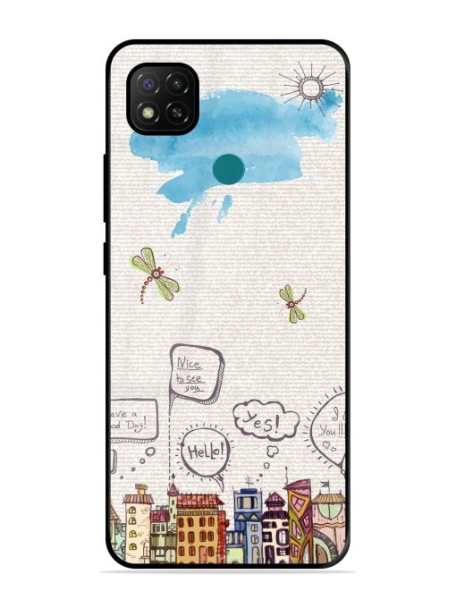 Doodle City Glossy Soft Edge Case for Xiaomi Redmi 9 Activ Chachhi