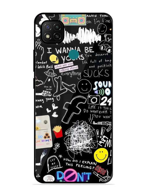 Doodle Diary Glossy Soft Edge Case for Xiaomi Redmi 9 Activ Chachhi