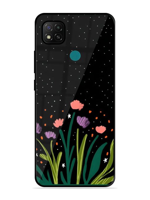 Midnight Bloom Glossy Soft Edge Case for Xiaomi Redmi 9 Activ Chachhi