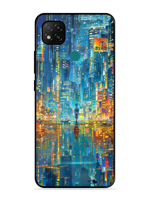 Neon Metropolis Glossy Soft Edge Case for Xiaomi Redmi 9 Activ Chachhi