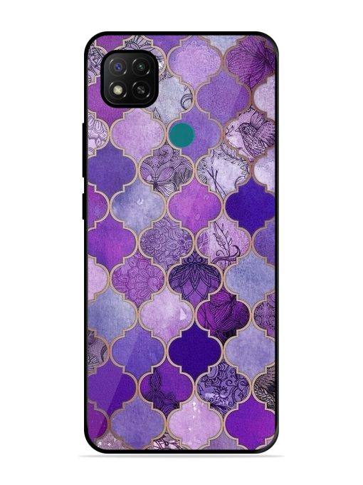 Purple Mosaic Magic Glossy Soft Edge Case for Xiaomi Redmi 9 Activ Chachhi