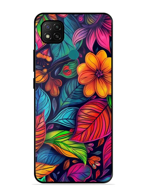 Rainbow Of Blooms Glossy Soft Edge Case for Xiaomi Redmi 9 Activ Chachhi