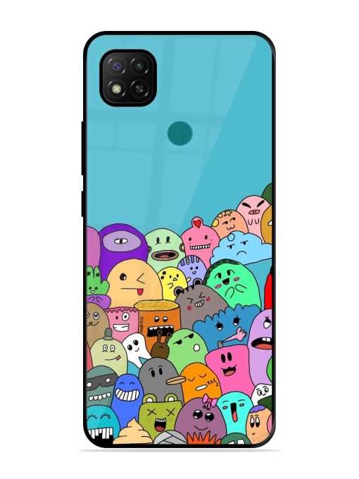 Monster Mash Glossy Soft Edge Case for Xiaomi Redmi 9 Activ Chachhi